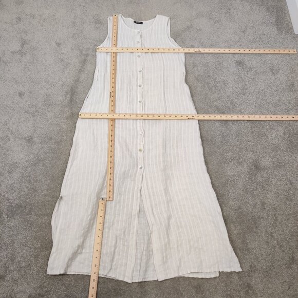 Lungo L'arno Women's Maxi Striped Shirt Dress Size Small Quiet Luxury Old Money - Picture 8 of 11